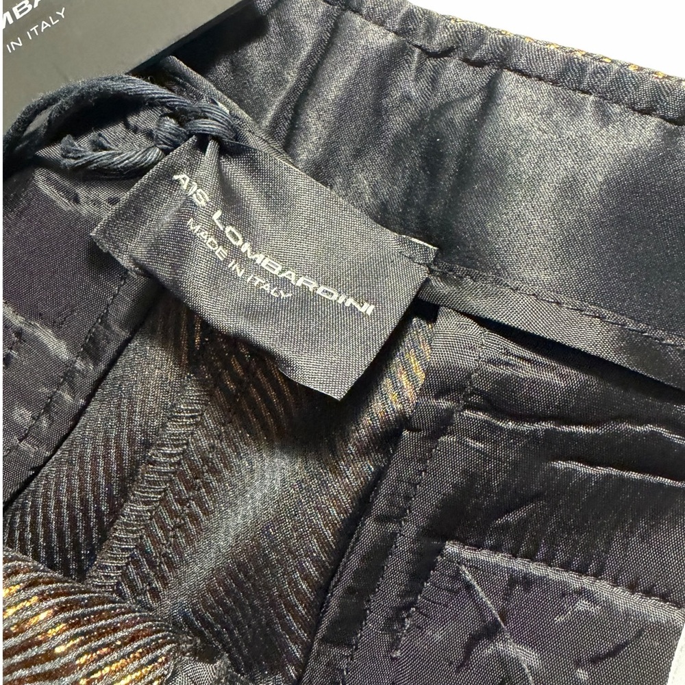 NWT Atos Lombardini Metallic Brown Wide-Leg Bermuda Women’s Shorts Sz 40 - Picture 7 of 15